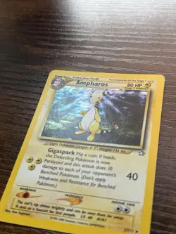 Ampharos 1/111 Neo Genesis Unlimited WOTC Holo Pokemon TCG - Image 5