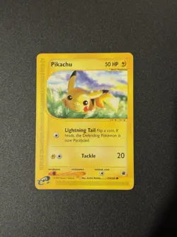 Pikachu 124/165 2002 Pokemon Expedition E Series Non Holo Common - Image 1