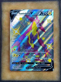 Pokemon Toxitricity V SV112/SV122 Shining Fates Shiny Vault Shiny Holo Rare NM - Image 1