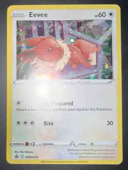 Pokemon SWSH175 Eevee Black Star Promo - Image 1