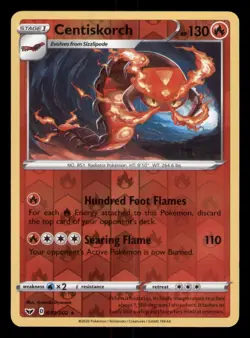 Centiskorch 039/202 Rare Sword & Shield Pokemon TCG Reverse Holo NM - Image 1