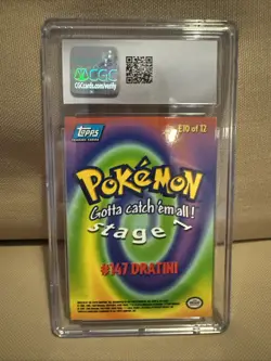 Dratini Pokemon Topps 1999 Pokemon The First Movie - E10 First Print CGC 10 - Image 2