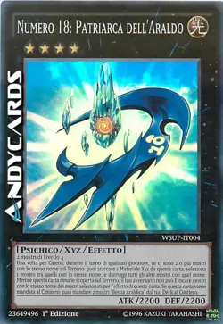 NUMERO 18: PATRIARCA DELL'ARALDO • Super R • WSUP IT004 • 1Ed • Yugioh ANDYCARDS - Image 1