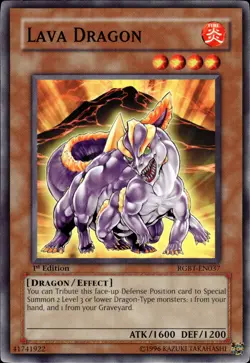 Lava Dragon - 1st Edition RGBT-EN037 - NM - YuGiOh - Image 1