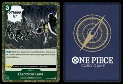 ELECTRICAL LUNA OP08-036 RARE TWO LEGENDS ONE PIECE FOIL NM - Image 1