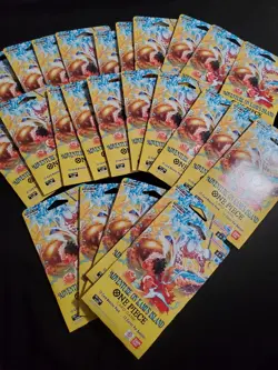 One Piece OP15-EB04 Adventure On Kami’s Island Sleeved Booster Pack LOT OF 25 - Image 1