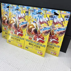 One Piece OP15 Adventure On Kami’s Island Sleeved Pack LOT Of 5 Packs NEW SEALED - Image 3