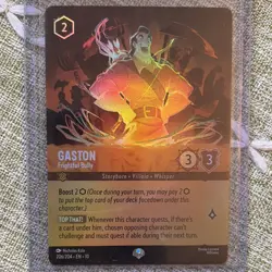 Lorcana Gaston - Frightful Bully The First Chapter 206/204 Foil Character - Image 1