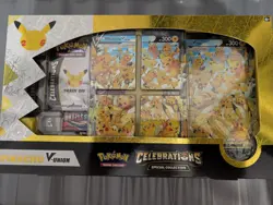 Pokemon Pikachu v TCG Celebrations 25th Anniversary Union Collection Box Sealed - Image 1