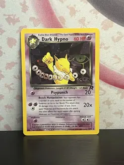 Pokemon TCG Dark Hypno 9/82 Team Rocket Holo Rare Vintage Card - WOTC 1999 LP - Image 1