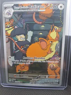 Pokemon TCG Team Rockets Raticate Card 202/182 Destined Rivals - Image 1