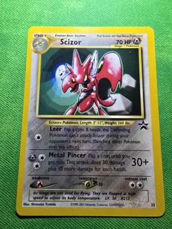 2000 POKEMON TCG WOTC BLACK STAR PROMO 33 SCIZOR NEAR MINT - Image 1