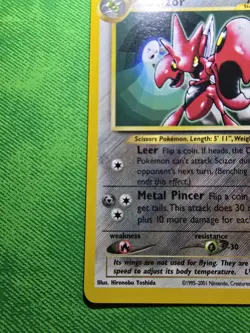 2000 POKEMON TCG WOTC BLACK STAR PROMO 33 SCIZOR NEAR MINT - Image 5