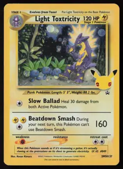 Light Toxtricity SWSH137 Holo Promo Sword & Shield Promo Pokemon Holo Near Mint - Image 1