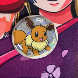 Pokemon TCG S-Chinese Exclusive Gem Pack Badge Eevee Pin - Image 1