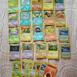 Vintage Pokemon TCG lot 1st edition x6 random sets vintage only heavy play 28x - Image 1