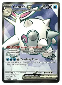 Cetitan ex 210/182 - Pokemon TCG - Destined Rivals Ultra Rare Holo - M/NM - Image 1