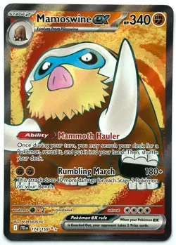 Mamoswine ex 174/159 - Pokemon TCG -Journey Together Ultra Rare Holo - M/NM - Image 1
