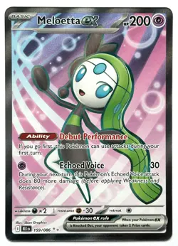 Meloetta ex 159/086 - Pokemon TCG - Black Bolt Ultra Rare Holo - M/NM - Image 1