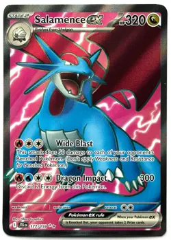 Salamence ex 177/159 - Pokemon TCG - Journey Together Ultra Rare Holo - Image 1