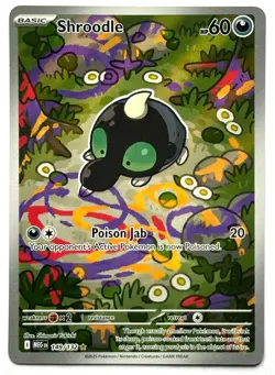 Shroodle 149/132 - Pokemon TCG - Mega Evolution Illustration Rare Holo - M/NM - Image 1