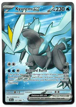 Kyurem ex 157/086 - Pokemon TCG - Black Bolt Ultra Rare Holo - M/NM - Image 1