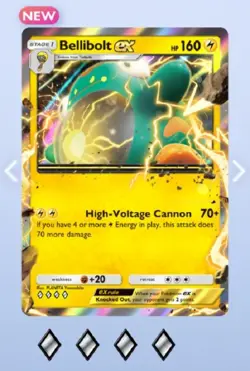 Pokemon TCG Pocket - Bellibolt EX - Paldea Wonders - English - Image 1
