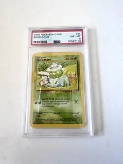 1999 POKEMON GAME BULBASAUR - PSA 8 - 44/102 - Image 1