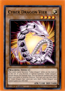 Cyber Dragon Vier | SDSC-EN006 | Yu-Gi-Oh! TCG - Image 1