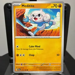 Meditite - 078/142 - Pokemon Stellar Crown 2024 - Common Card NM - Image 1