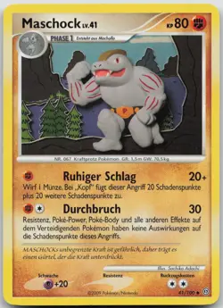 Maschok 41/100 Yuka Morii Clay - Sturmtief - DE - EXC - Pokemon TCG Karte - Image 1