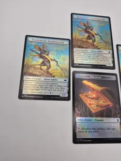 4x FOIL Rabbit Tokens - Double Sided - Flowerfoot Swordmaster / Treasure MTG Lot - Image 4
