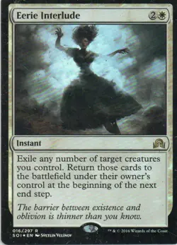 MTG: Shadows over Innistrad: Foil Eerie Interlude: Moderately Played Condition - Image 1