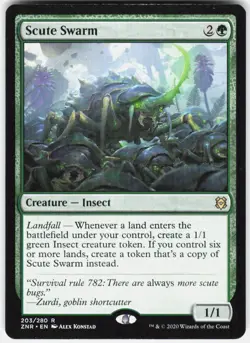 Scute Swarm R Zendikar Rising 203 NM Normal - Image 1