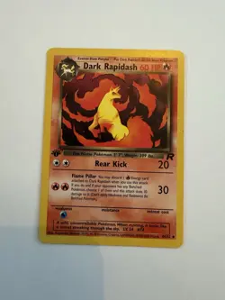 Dark Rapidash 44/82 1st Edition Non Holo Team Rocket Pokemon Card TCG - Image 1
