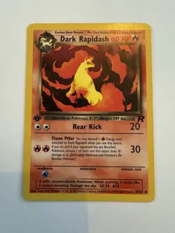Dark Rapidash 44/82 1st Edition Non Holo Team Rocket Pokemon Card TCG - Image 2