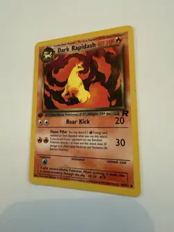 Dark Rapidash 44/82 1st Edition Non Holo Team Rocket Pokemon Card TCG - Image 3
