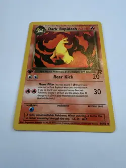 Dark Rapidash 44/82 1st Edition Non Holo Team Rocket Pokemon Card TCG - Image 5