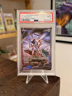 Arceus V Alt Art 166/172 Brilliant Stars Pokemon TCG PSA 9 Mint - Image 1