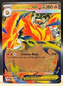 Mega Emboar ex 035 Black Star Promo Ascended Heroes Pokemon TCG NM - Image 1