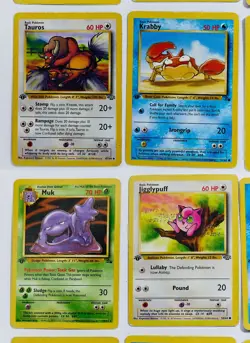 POKEMON * 1st Edition LOT * HEAVY PLAYED REGULAR Black Star 1999 Wizards TCG M61 - Image 3