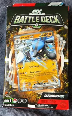 Lucario ex Battle Deck - Pokemon TCG - New - Factory Sealed - Image 1