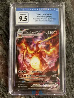 CGC 9.5 GEM MINT Charizard VMAX SWSH261 FULL ART HOLO 261 SWSH PROMO Pokemon - Image 1