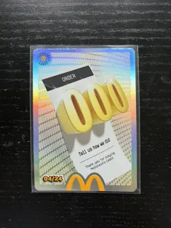 McDonald’s Pokemon TCG 2026 Promo – Order 000 04/24 – Unredeemed Trading Card - Image 1