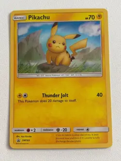 Pikachu SM183 Sun & Moon Black Star Promo Holo Pokemon TCG Card - Image 1