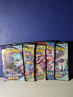 Pokemon Booster Pack Bundle X5 Sword Shield unopened sealed new multiple series - Image 1