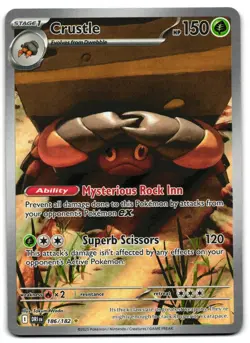 Crustle 186/182 - 🌊 Destined Rivals Illustration Rare Pokemon TCG 🖤 - LP - Image 1