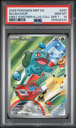 2026 POKEMON FIRST PARTNER ILLUSTRATION COLLECTION SERIES POTNTL PSA 10-9 - Image 1