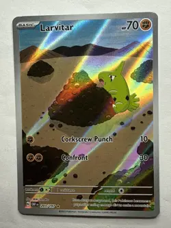 Larvitar 203/197 SV03: Obsidian Flames Holo Pokemon TCG • Near Mint - Image 1