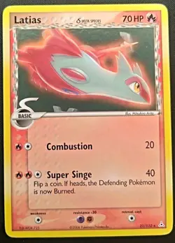 Latias Delta Species 21/110 EX Holon Phantoms Pokemon TCG - MP - Image 1